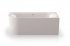 Пристінна углова ванна Knief FRESH LEFT 0100233+010009106S Glossy White slot overflow біла глянцева з щілинним переливом