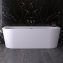 Акрилова ванна Knief WALL 010007706+010009106 Glossy White біла глянцева з круглим переливом