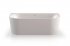 Ванна акрилова Knief FRESH WALL 010003106+010009106 glossy white біла глянцева з круглим переливом