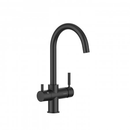 Змішувач для кухні 2 в 1 Guglielmi Pura AP60050 79 BLACK MATT чорний матовий з фільтром для води
