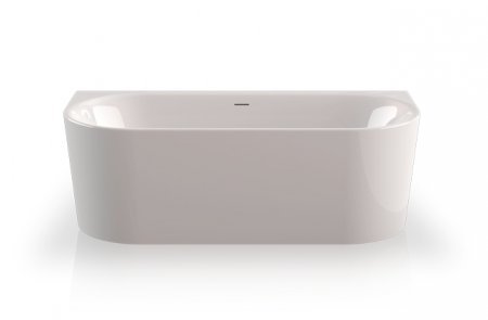 Ванна акрилова Knief FRESH WALL 010003106+010009106 glossy white біла глянцева з круглим переливом